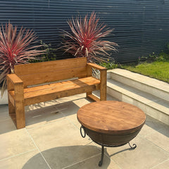 Rustic Wood Cover for BBQ, Grill or Fire Pit | Reclaimed Garden Dining or Coffee Table Conversion | Fire Pit Cover
