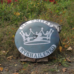 28" (70 cm) Personalized Cowboy Wok, Custom Camp Fire Skillet, Carbon Steel Frying Pan