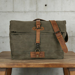 Waxed Canvas Backpack, Camping Rucksack, Outdoor Adventure Bag