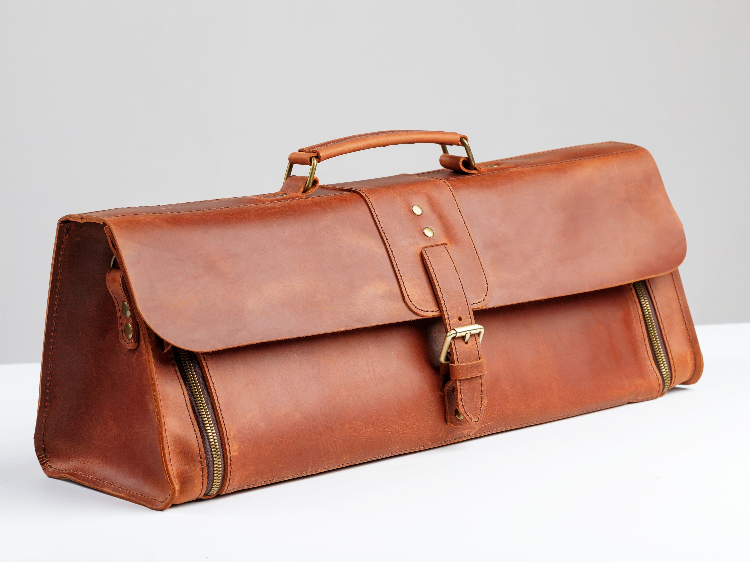 Leather Grill Bag, BBQ Tool Storage