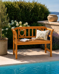 Wooden Garden Bench, Outdoor Garden Bench, Porch Bench, Backyard Seating, Entryway Bench, Farmhouse Garden Furniture