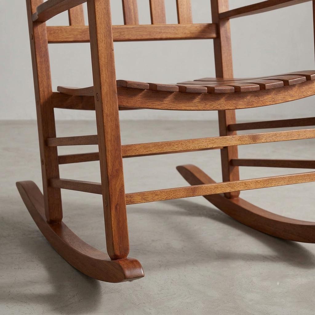 Solid Wood Rocking Chair: Ergonomic, Durable, Elegant Indoor/Outdoor Furniture
