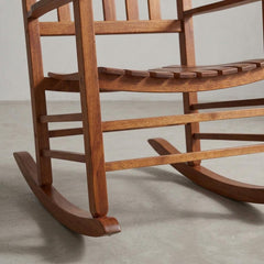 Solid Wood Rocking Chair: Ergonomic, Durable, Elegant Indoor/Outdoor Furniture