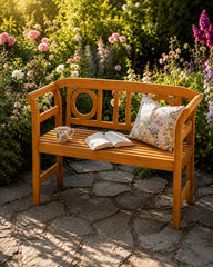 Wooden Garden Bench, Outdoor Garden Bench, Porch Bench, Backyard Seating, Entryway Bench, Farmhouse Garden Furniture